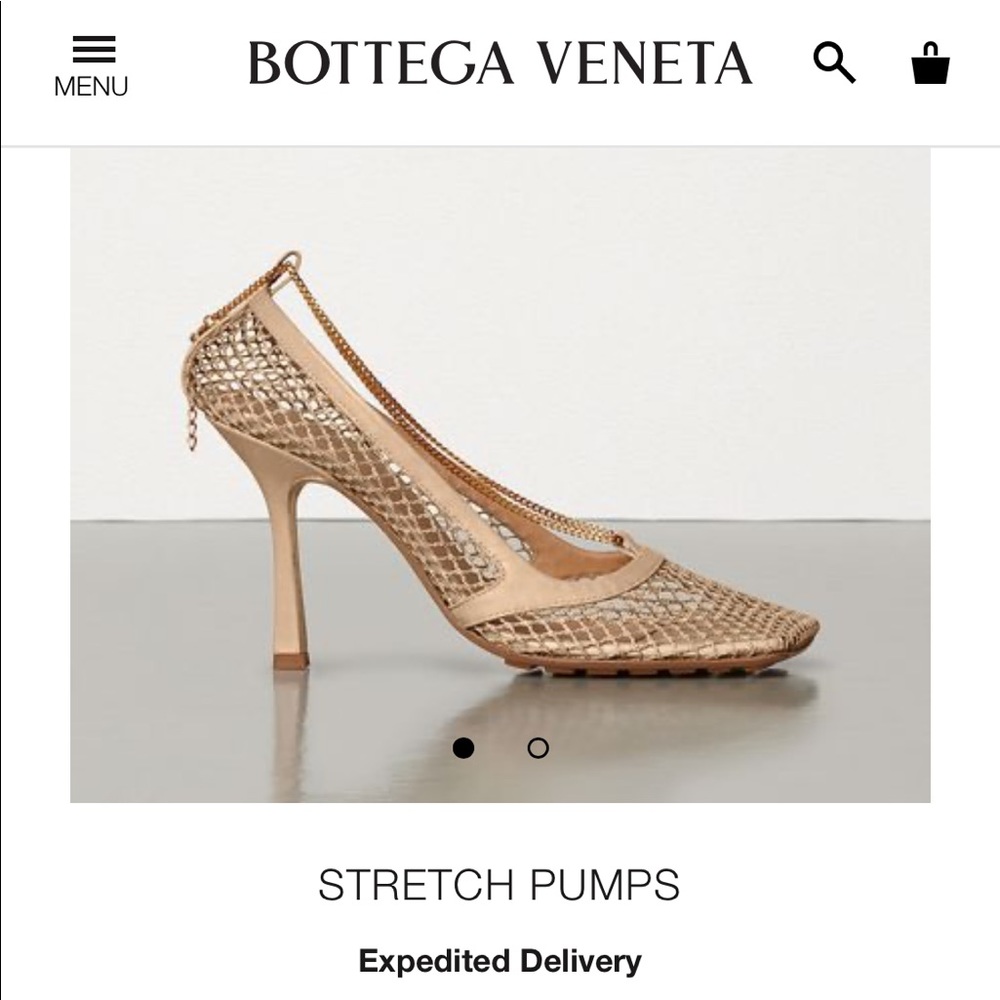 Bottega Veneta Mesh Pumps Sandals